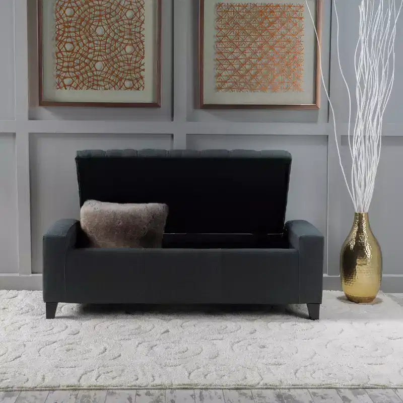 Pouf de rangement Hikaru – Christopher Knight Home