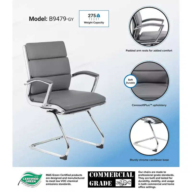 Chaise d'invité de direction contemporaine - Boss Office Products