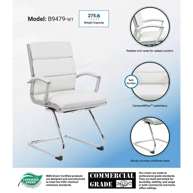 Chaise d'invité de direction contemporaine - Boss Office Products