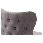 Gradisca Tabourets de bar rembourrés en bois moderne et contemporain Lot de 2 - Baxton Studio