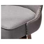 Gradisca Tabourets de bar rembourrés en bois moderne et contemporain Lot de 2 - Baxton Studio