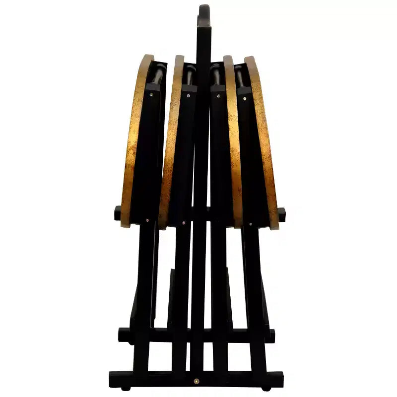 Ensemble de plateaux de télévision en palissandre - Meubles orientaux