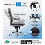 Fauteuil de bureau de direction contemporain à rayures – Boss Office Products