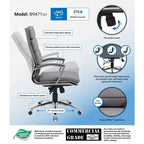 Fauteuil de bureau de direction contemporain à rayures – Boss Office Products