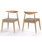 Lot de 2 chaises de salle à manger Francie du milieu du siècle - Christopher Knight Home