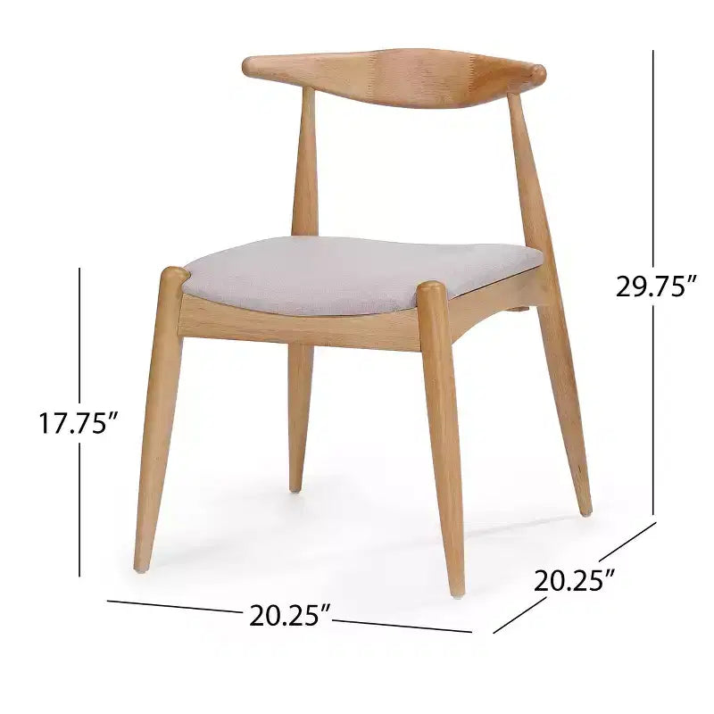 Lot de 2 chaises de salle à manger Francie du milieu du siècle - Christopher Knight Home