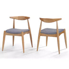 Lot de 2 chaises de salle à manger Francie du milieu du siècle - Christopher Knight Home