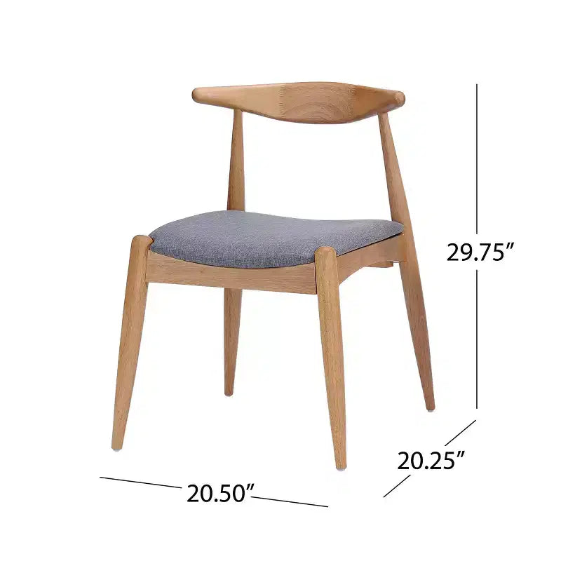 Lot de 2 chaises de salle à manger Francie du milieu du siècle - Christopher Knight Home