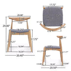 Lot de 2 chaises de salle à manger Francie du milieu du siècle - Christopher Knight Home