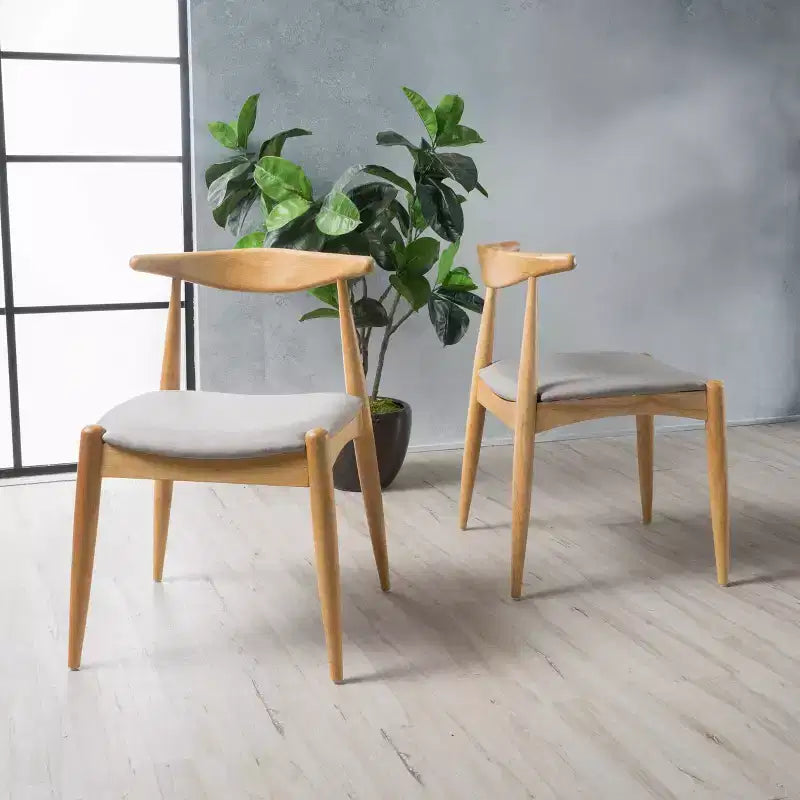Lot de 2 chaises de salle à manger Francie du milieu du siècle - Christopher Knight Home
