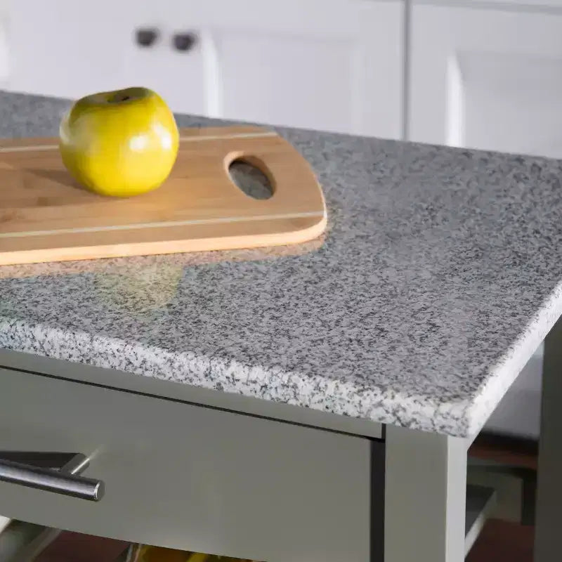 Îlot de cuisine Roger avec plateau en granit - Linon