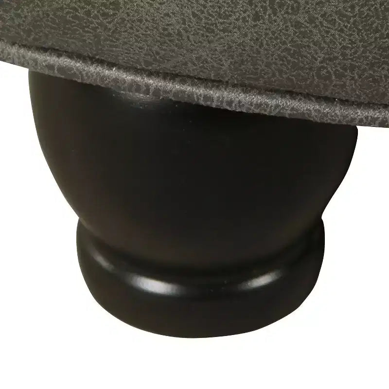 Grand pouf de rangement rond touffeté - HomePop