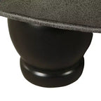 Grand pouf de rangement rond touffeté - HomePop
