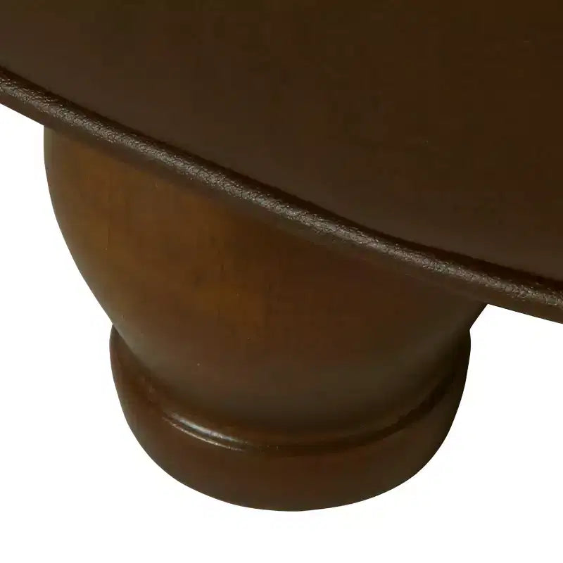 Grand pouf de rangement rond touffeté - HomePop