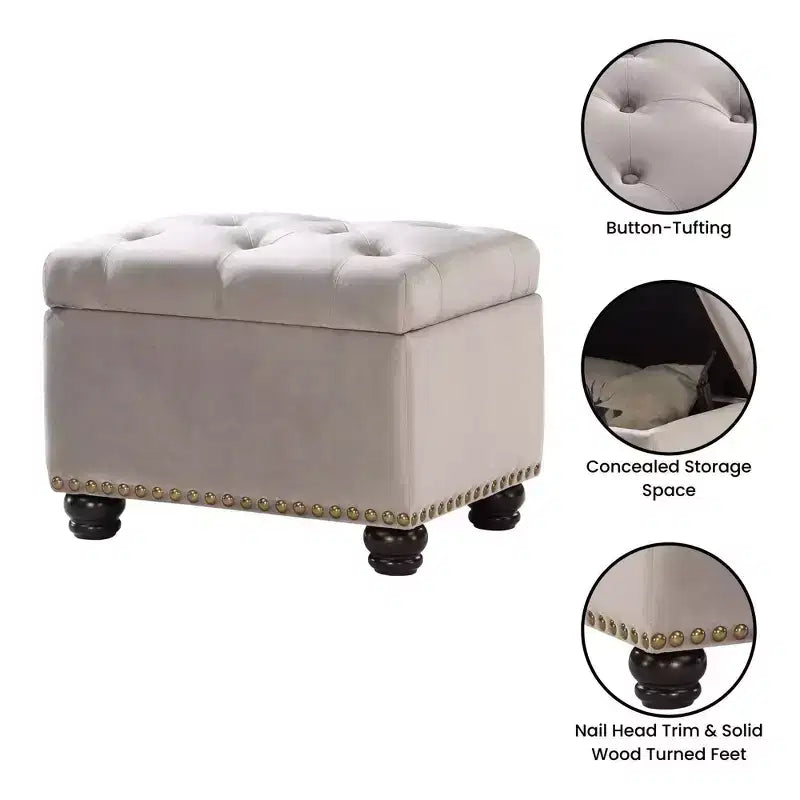 Pouf de rangement 5th Avenue Designs4Comfort - Breighton Home
