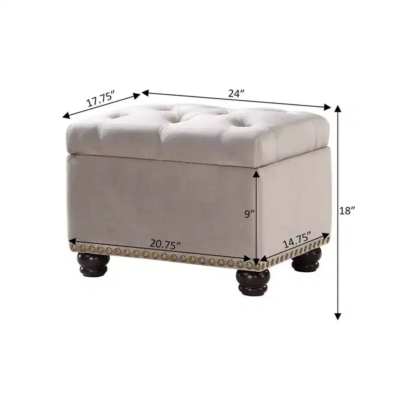 Pouf de rangement 5th Avenue Designs4Comfort - Breighton Home