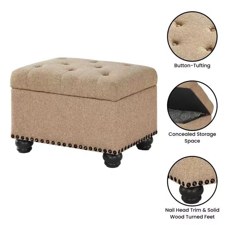 Pouf de rangement 5th Avenue Designs4Comfort - Breighton Home