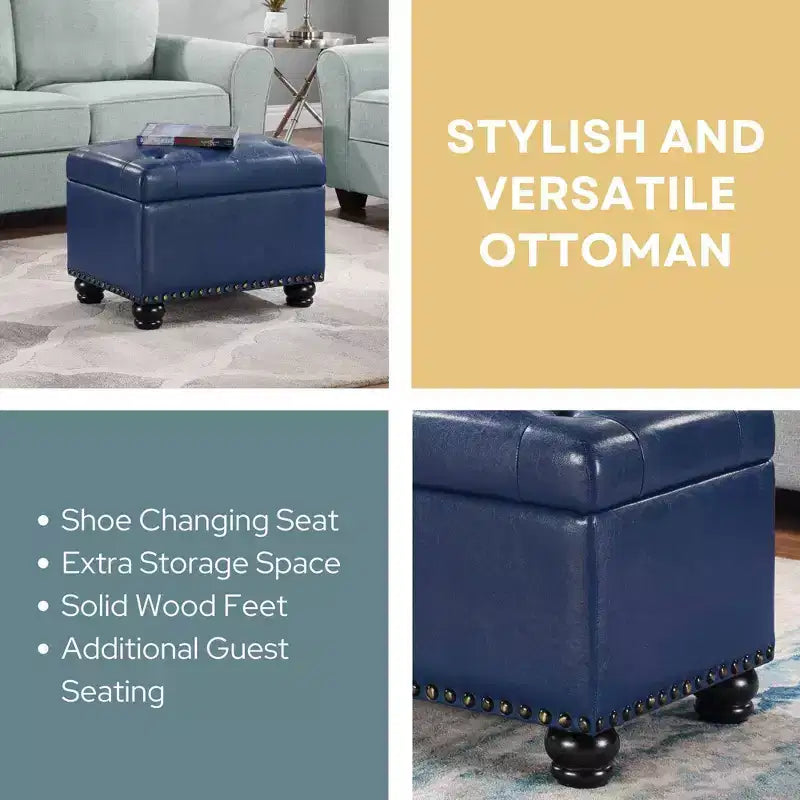 Pouf de rangement 5th Avenue Designs4Comfort - Breighton Home