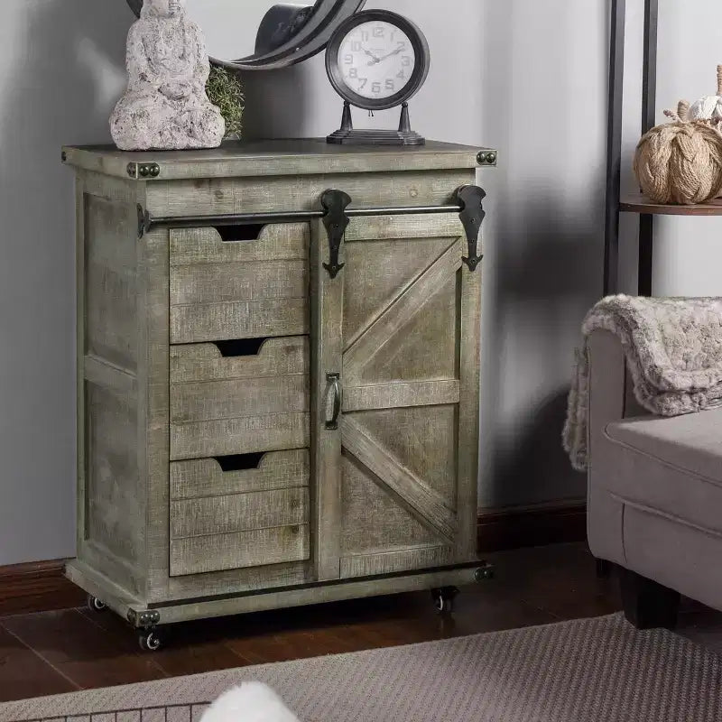 Meuble d'appoint Presley avec porte coulissante - StyleCraft