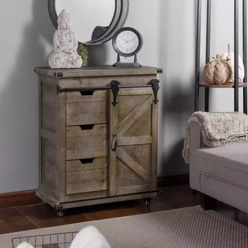 Meuble d'appoint Presley avec porte coulissante - StyleCraft