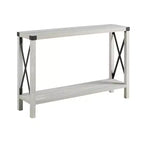 Sophie Rustic Industrial X Frame Entry Table - Saracina Home
