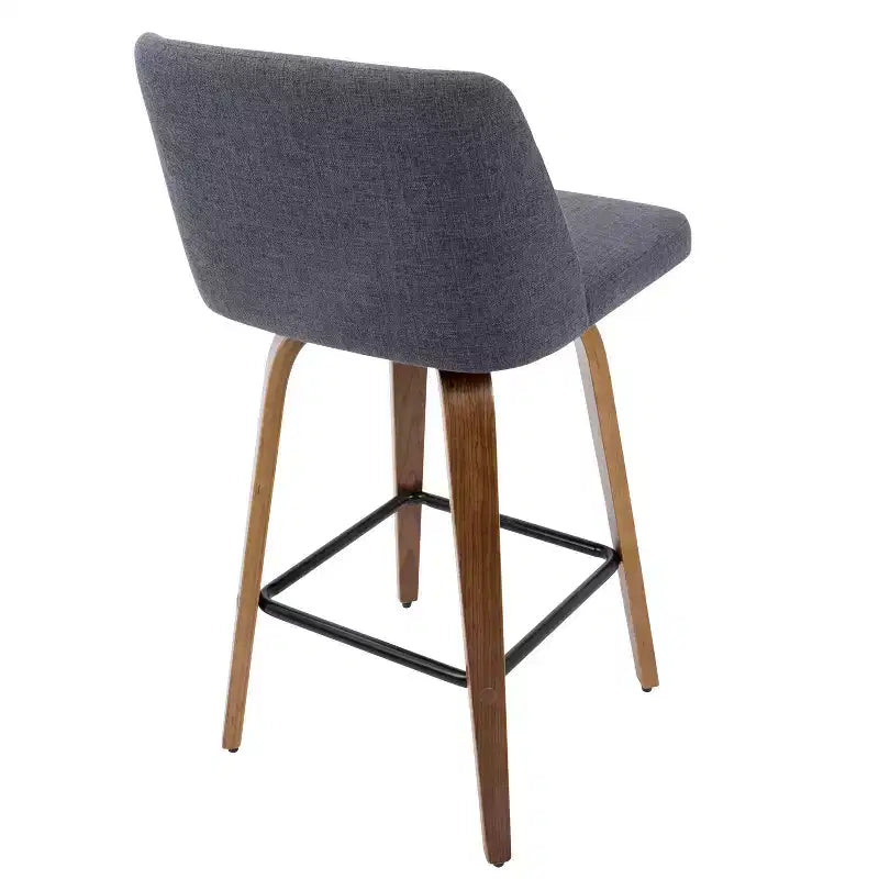 Ensemble de 2 tabourets de bar à hauteur de comptoir Toriano mi-siècle moderne - LumiSource