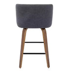 Ensemble de 2 tabourets de bar à hauteur de comptoir Toriano mi-siècle moderne - LumiSource