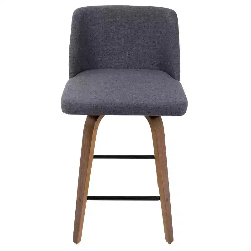 Ensemble de 2 tabourets de bar à hauteur de comptoir Toriano mi-siècle moderne - LumiSource