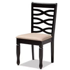 Lot de 4 chaises de salle à manger Lanier en bois finition chêne - Baxton Studio