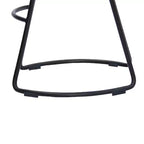 Tabouret de bar à selle en bois marron et noir - The Urban Port