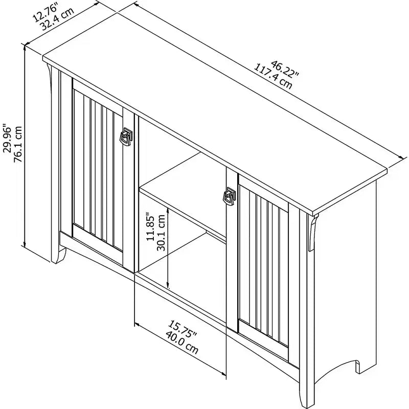 Meuble de rangement Salinas avec portes – Bush Furniture
