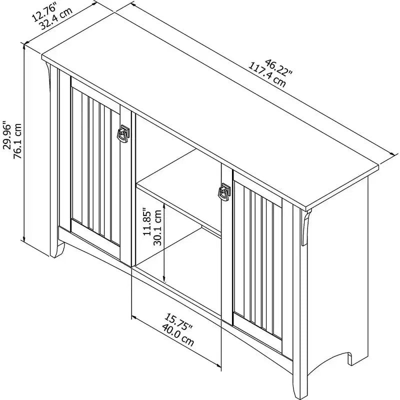 Meuble de rangement Salinas avec portes – Bush Furniture