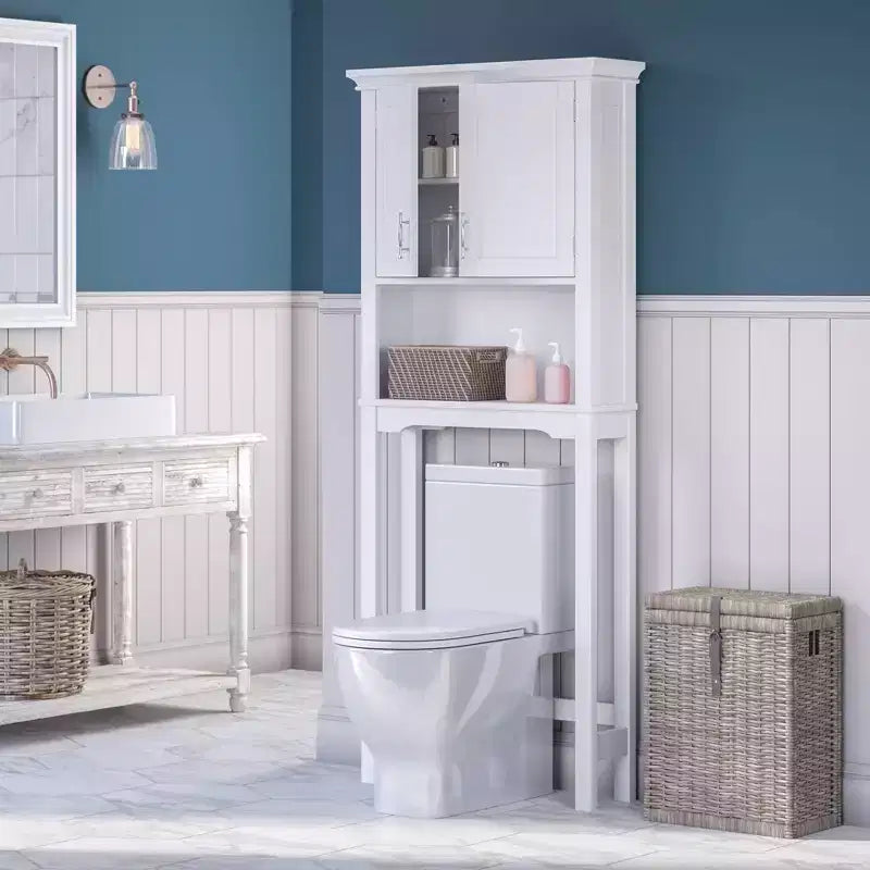 Armoire de rangement murale de salle de bain Somerset pour WC avec étagère réglable