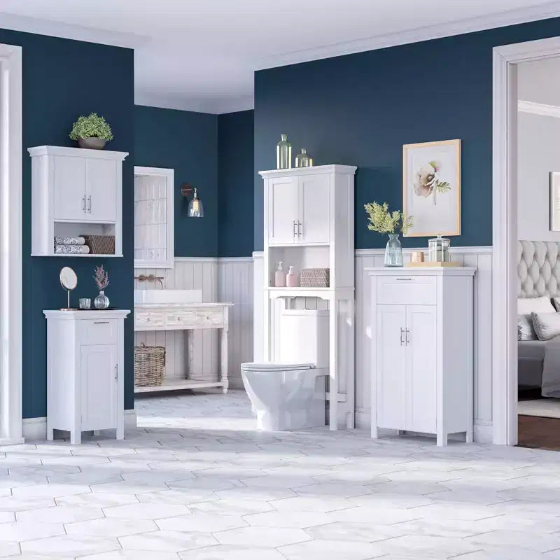 Armoire de rangement murale de salle de bain Somerset pour WC avec étagère réglable