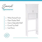 Armoire de rangement murale de salle de bain Somerset pour WC avec étagère réglable