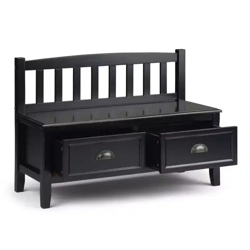 Banc de rangement d'entrée 42 po Portland avec tiroirs - Wyndenhall