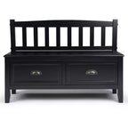 Banc de rangement d'entrée 42 po Portland avec tiroirs - Wyndenhall