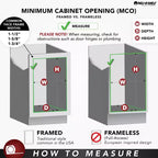 Rev-A-Shelf Insert de tiroir organiseur de blocs à couteaux double rangée et recoupable, 4WDKB-1