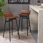 Lot de 2 tabourets de bar en bois Pepperwood – Christopher Knight Home