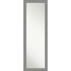 Framed Bathroom Vanity Wall Mirror Brushed Nickel - Amanti Art