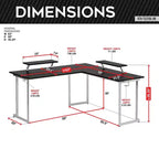Bureau de jeu en L Warrior - Techni Sport