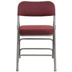 Flash Furniture Lot de 2 chaises pliantes en métal avec triple renfort et charnières, revêtement en tissu incurvé, série HERCULES Premium