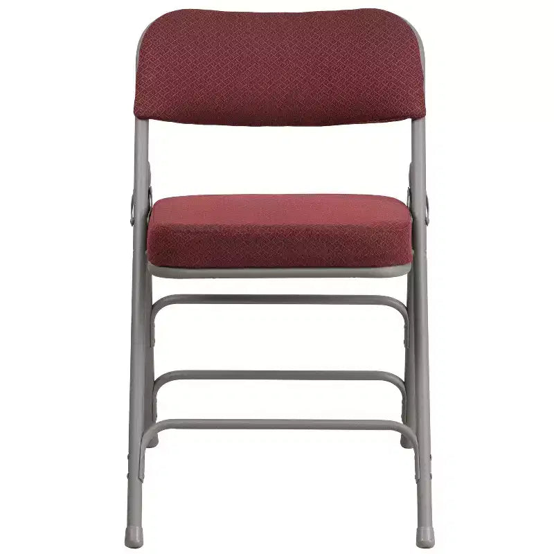 Flash Furniture Lot de 2 chaises pliantes en métal avec triple renfort et charnières, revêtement en tissu incurvé, série HERCULES Premium