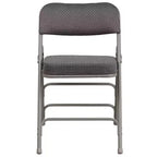 Flash Furniture Lot de 2 chaises pliantes en métal avec triple renfort et charnières, revêtement en tissu incurvé, série HERCULES Premium