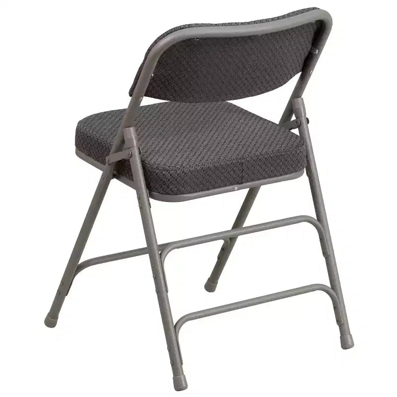 Flash Furniture Lot de 2 chaises pliantes en métal avec triple renfort et charnières, revêtement en tissu incurvé, série HERCULES Premium