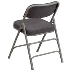 Flash Furniture Lot de 2 chaises pliantes en métal avec triple renfort et charnières, revêtement en tissu incurvé, série HERCULES Premium