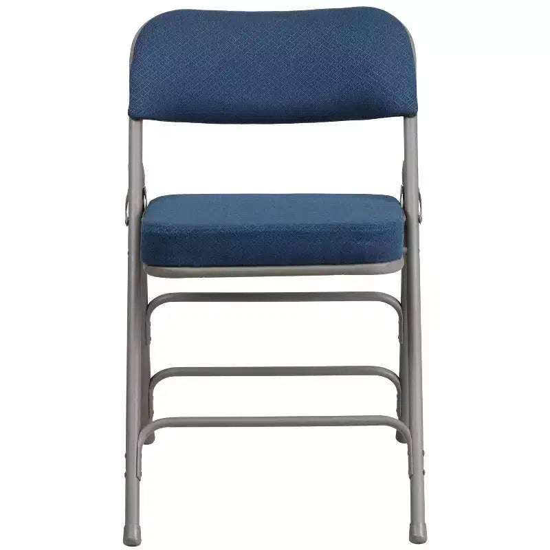 Flash Furniture Lot de 2 chaises pliantes en métal avec triple renfort et charnières, revêtement en tissu incurvé, série HERCULES Premium
