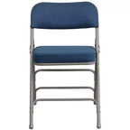 Flash Furniture Lot de 2 chaises pliantes en métal avec triple renfort et charnières, revêtement en tissu incurvé, série HERCULES Premium