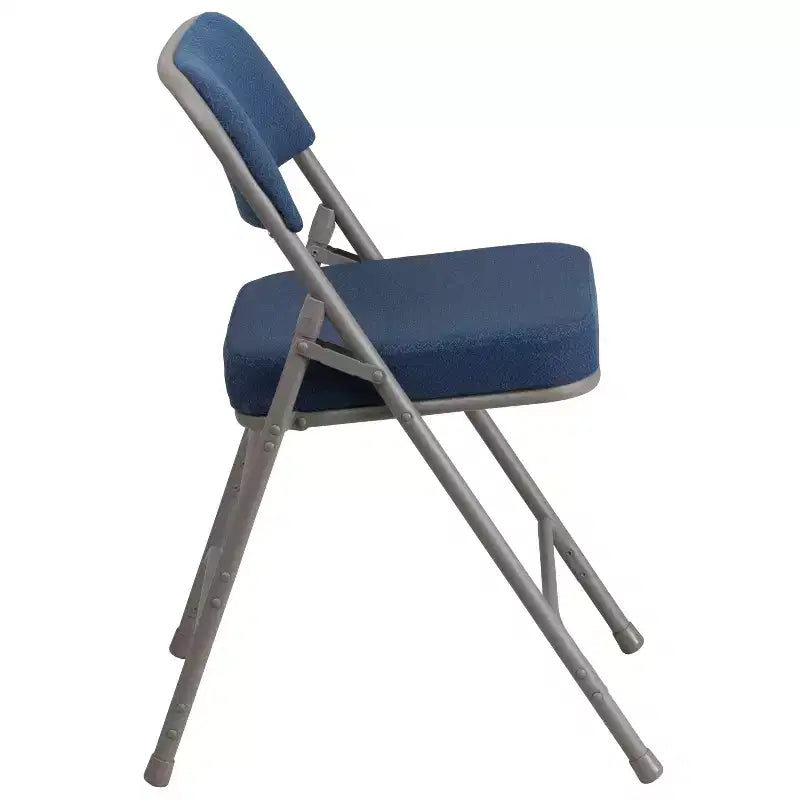 Flash Furniture Lot de 2 chaises pliantes en métal avec triple renfort et charnières, revêtement en tissu incurvé, série HERCULES Premium