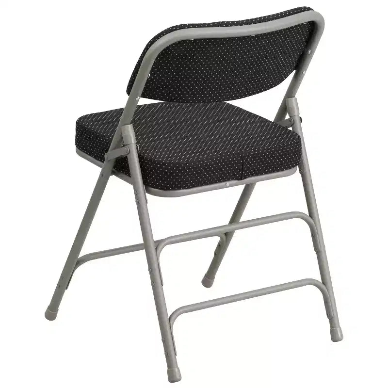 Flash Furniture Lot de 2 chaises pliantes en métal avec triple renfort et charnières, revêtement en tissu incurvé, série HERCULES Premium